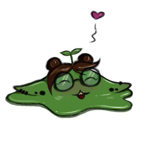 digital illustration of Broto as a lovely melted blob